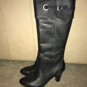 BRAND NEW FRANCO FORTINI TALL BLK BOOTS SZ 9.5